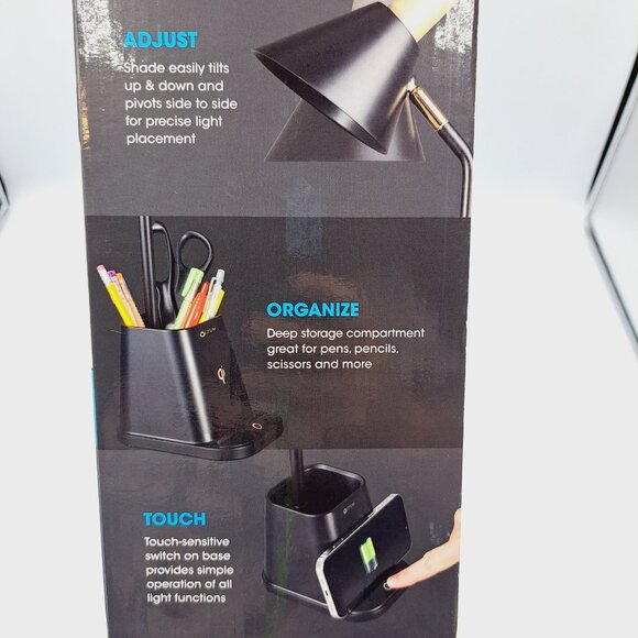 OttLite Merge LED Desk Lamp with Wireless Charging With 3 Brightness Settings - Picture 11 of 12